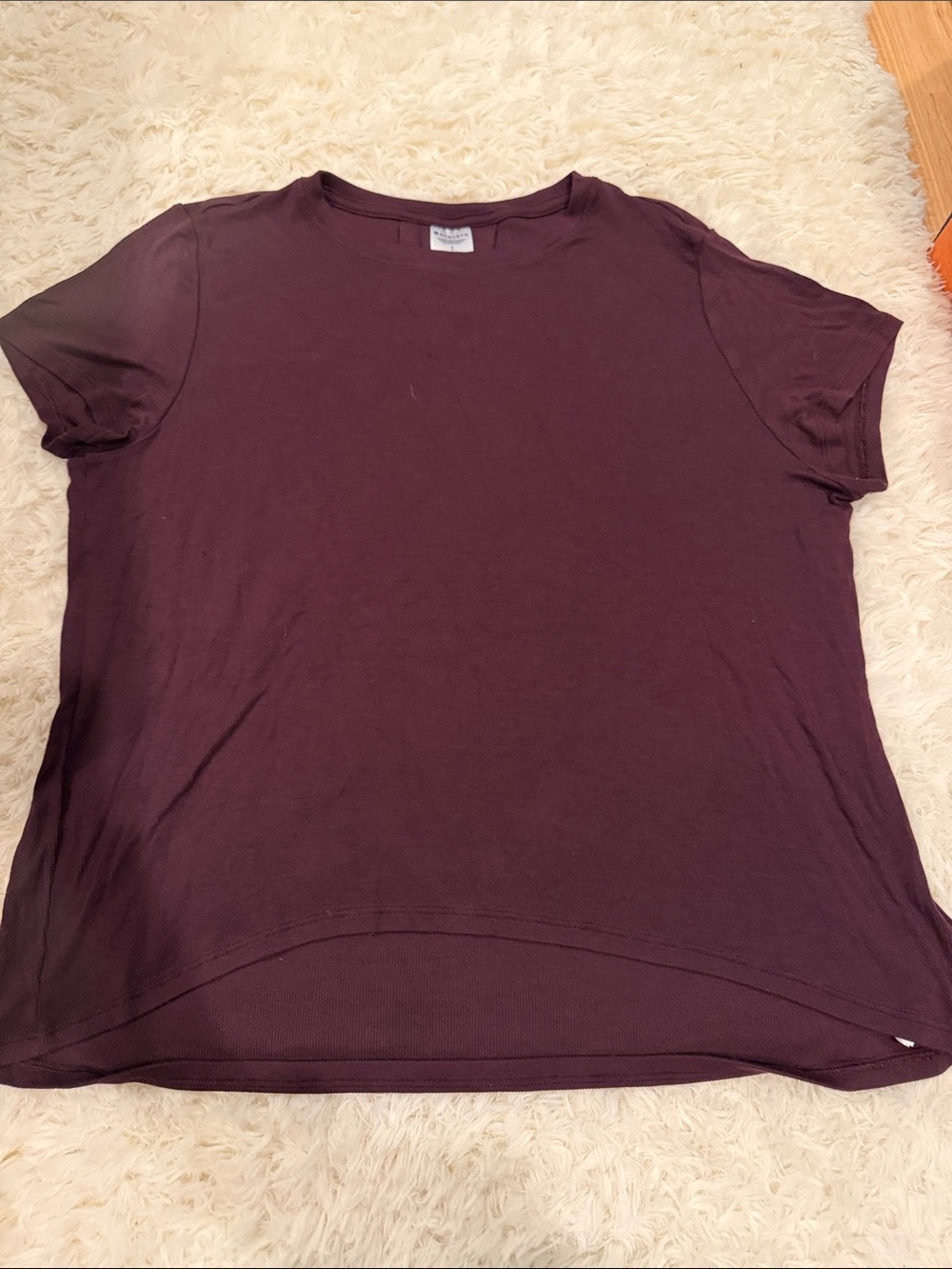 Athleta Short-Sleeve Crew Tee in Deep Plum